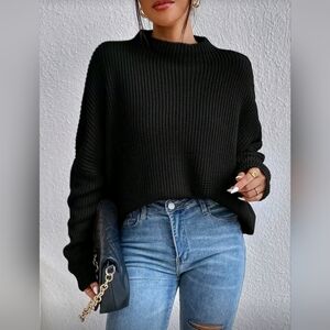 Black Turtleneck Sweater